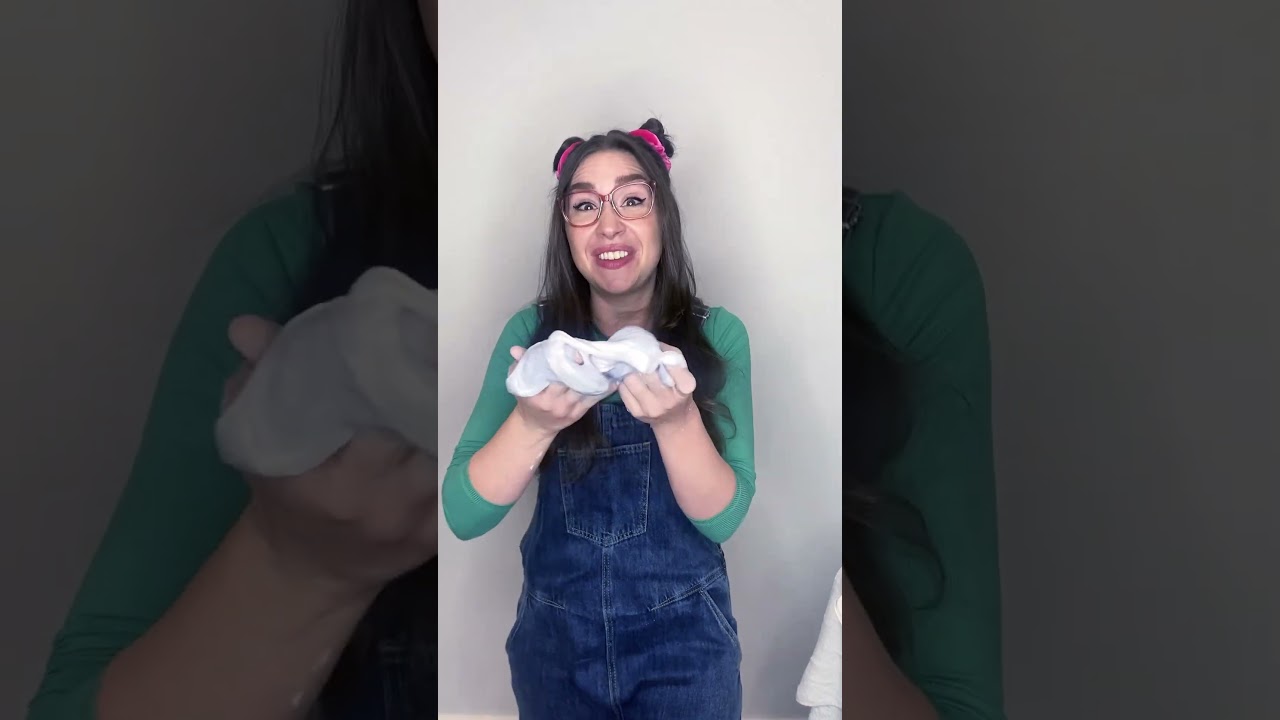 How to make fluffy slime! #science #kids #educationalvideo #experiments #shorts