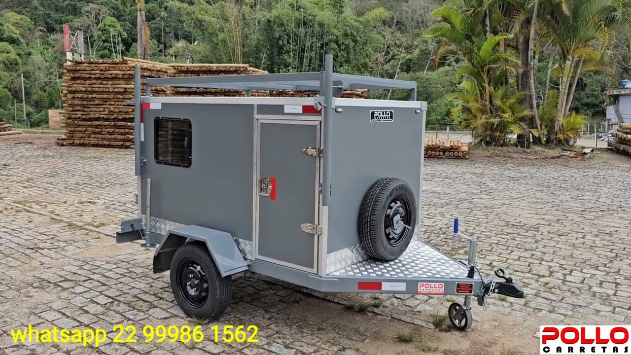 Mini Trailer para Camping Monte do seu Jeito