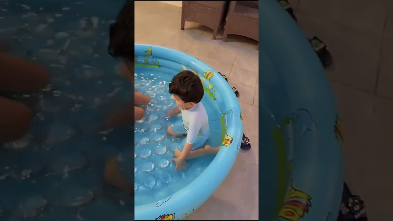 امونه عبدالله و فعاليات المسبح مع الحلوين 😍