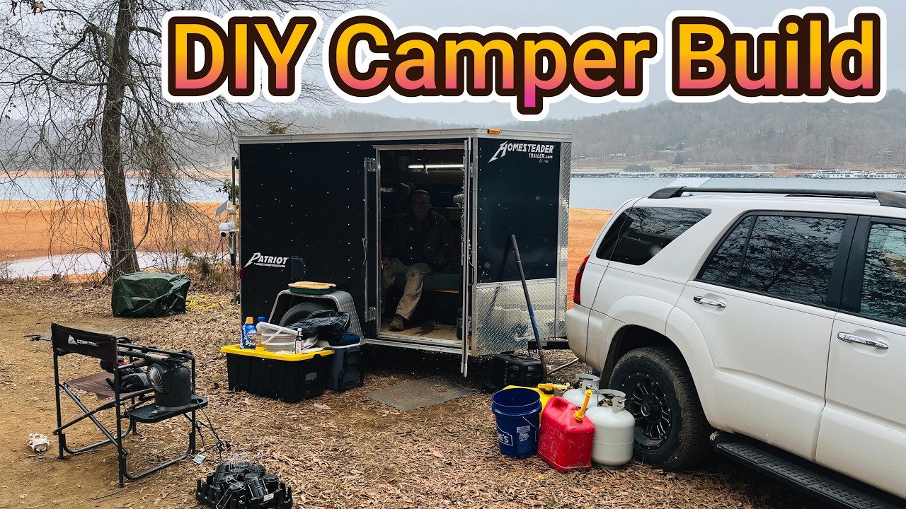 Off-Grid Cargo Trailer Camping - Wet Weather Challenge