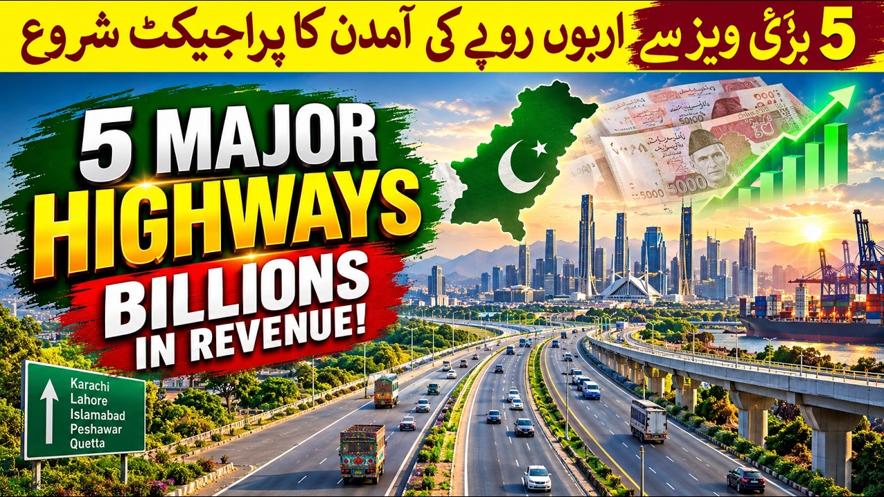 Punjab&rsquo;s 5 Major Roads to Generate Rs 22 Billion | Maryam Nawaz&rsquo;s Big Road Project 2026
