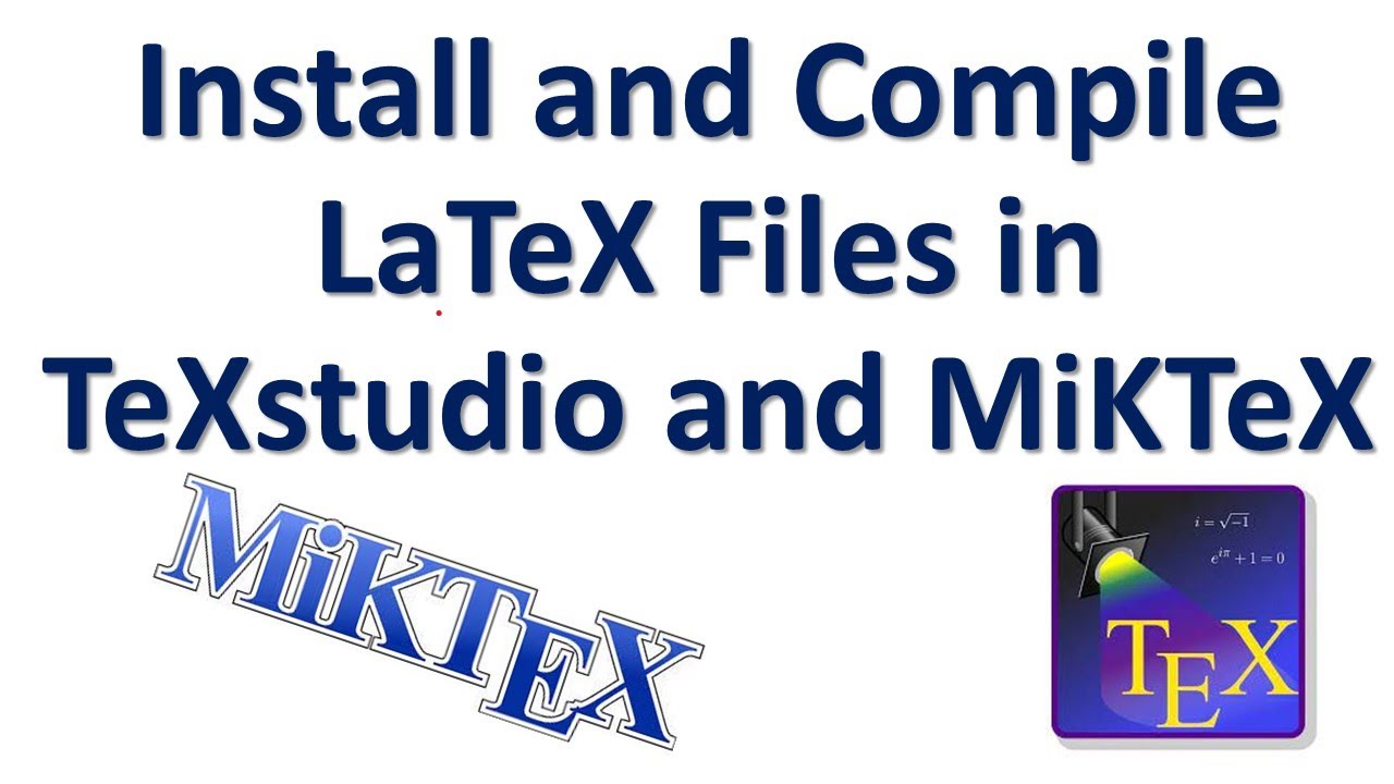Установите редакторы TeXstudio и MiKTeX и скомпилируйте файл Latex — простой в использовании шабл...