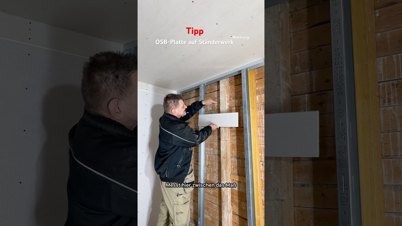 OSB-in Trockenbauwand einbauen? #trockenbau #osb