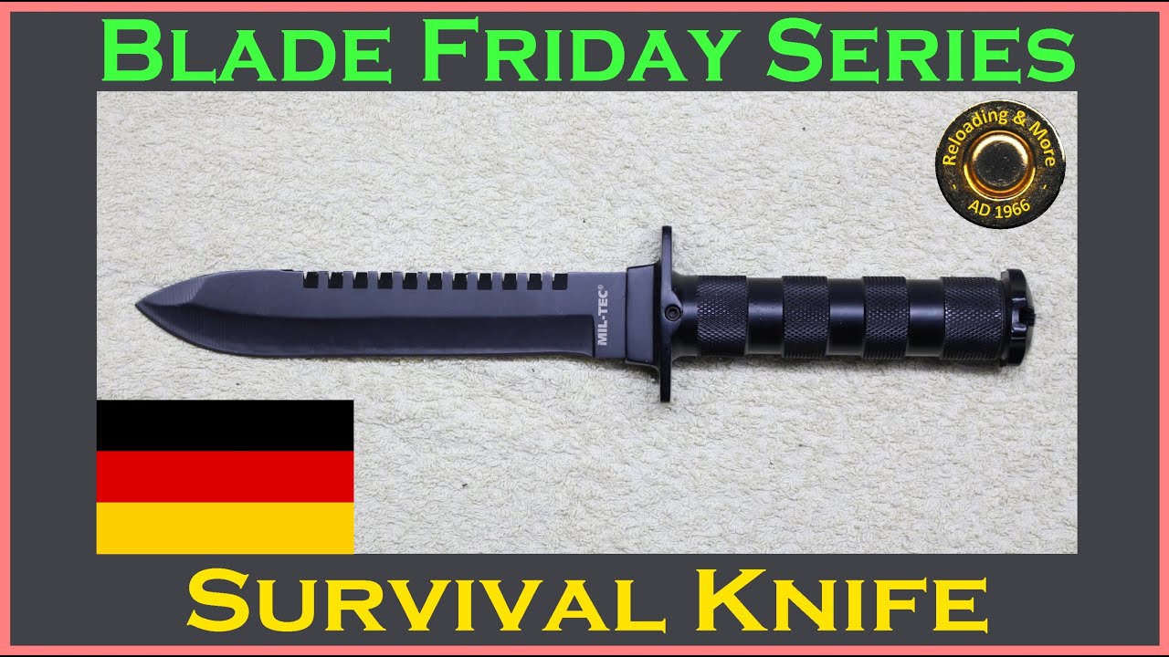 Mil-Tec Survival Knife - Model 15369000 - #bladefriday Knife review. [Blade Friday Series]