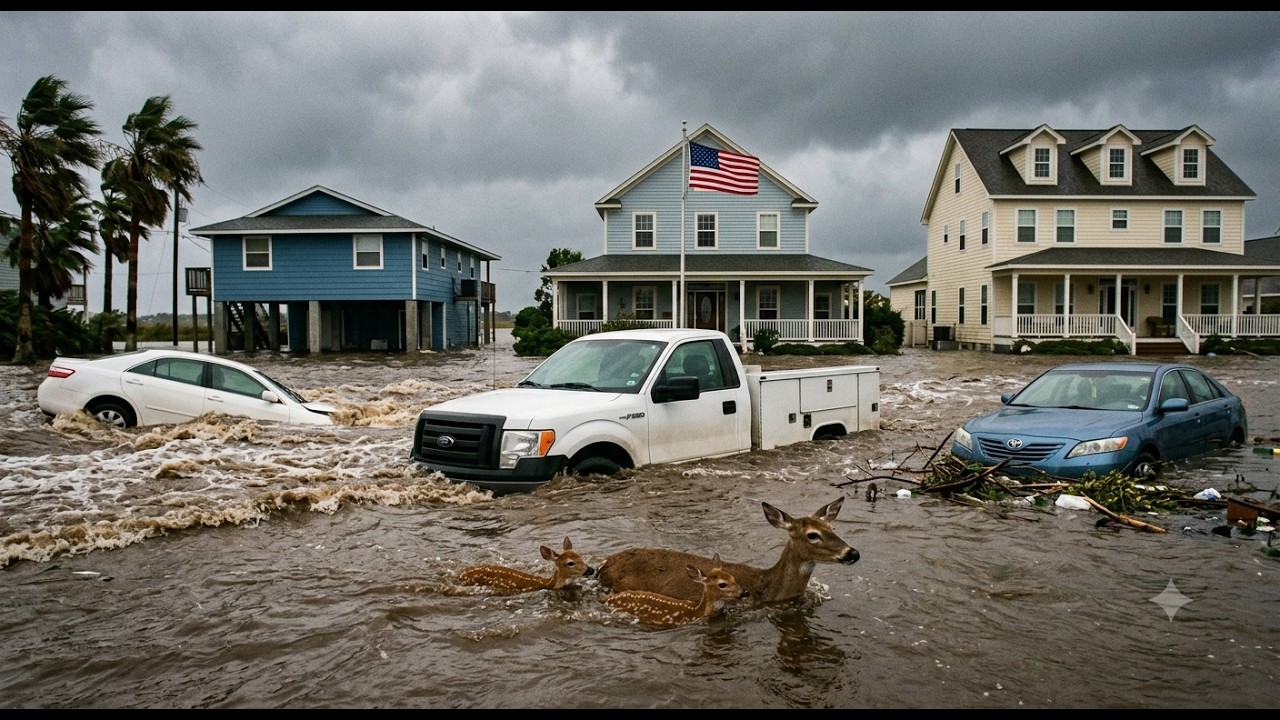 Boerne, Texas Underwater! Massive Flash Floods Sweep Away Animals Vehicles as Cibolo Creek Overflows