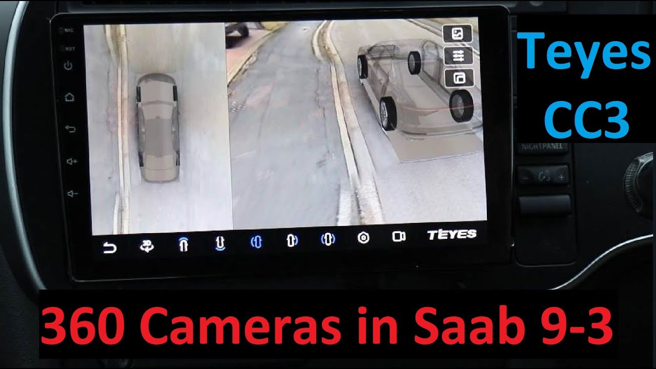 Установка потрясающих камер Teyes 360 и головного устройства в Saab 9-3 — универсальное устройств...