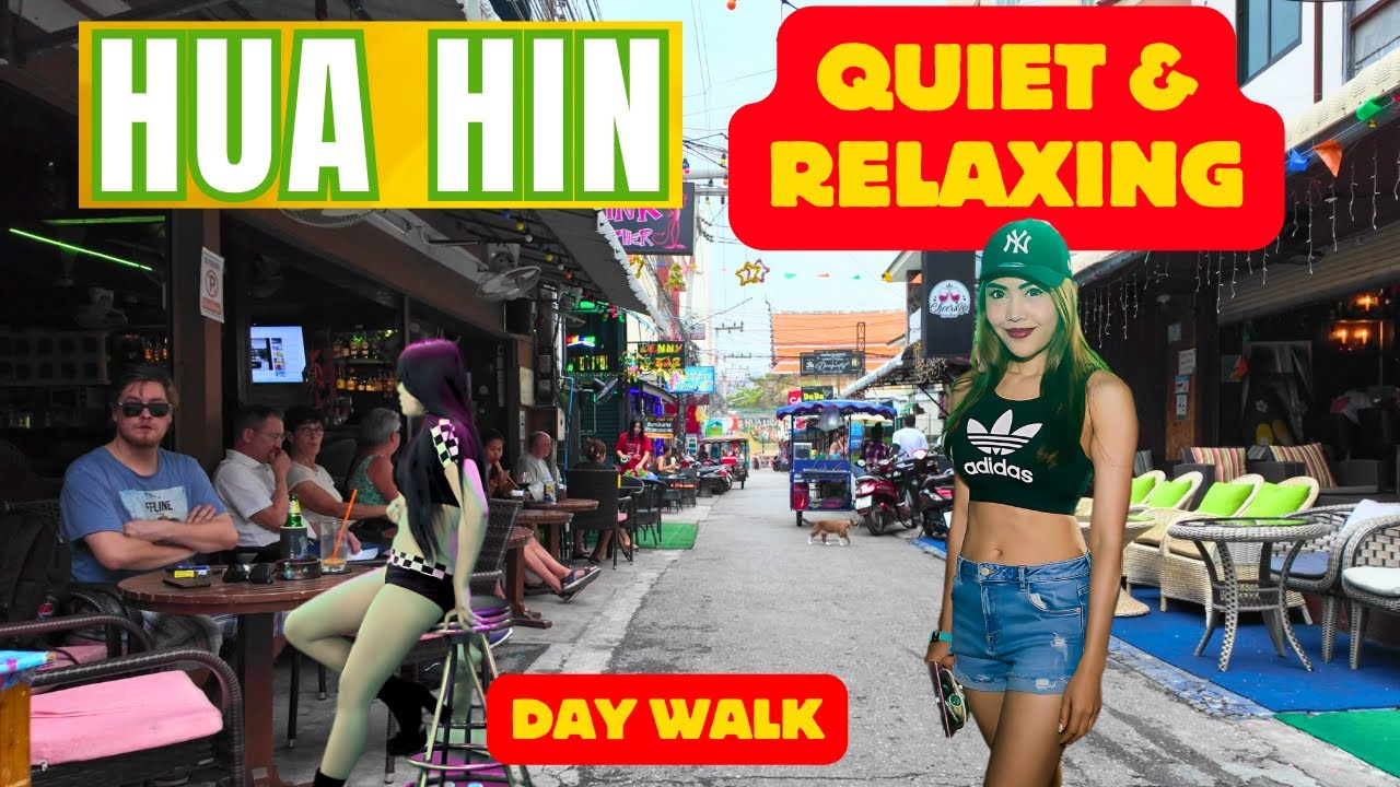 Hua Hin Thailand Day Walk 2024. Soi Bintabaht and the NEW Hua Hin Train Station.