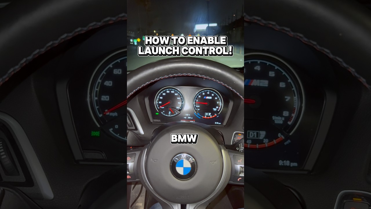 Как запустить машину с помощью Launch Control! 😎🔥 #bmw #launch #m2 #speedrun #information
