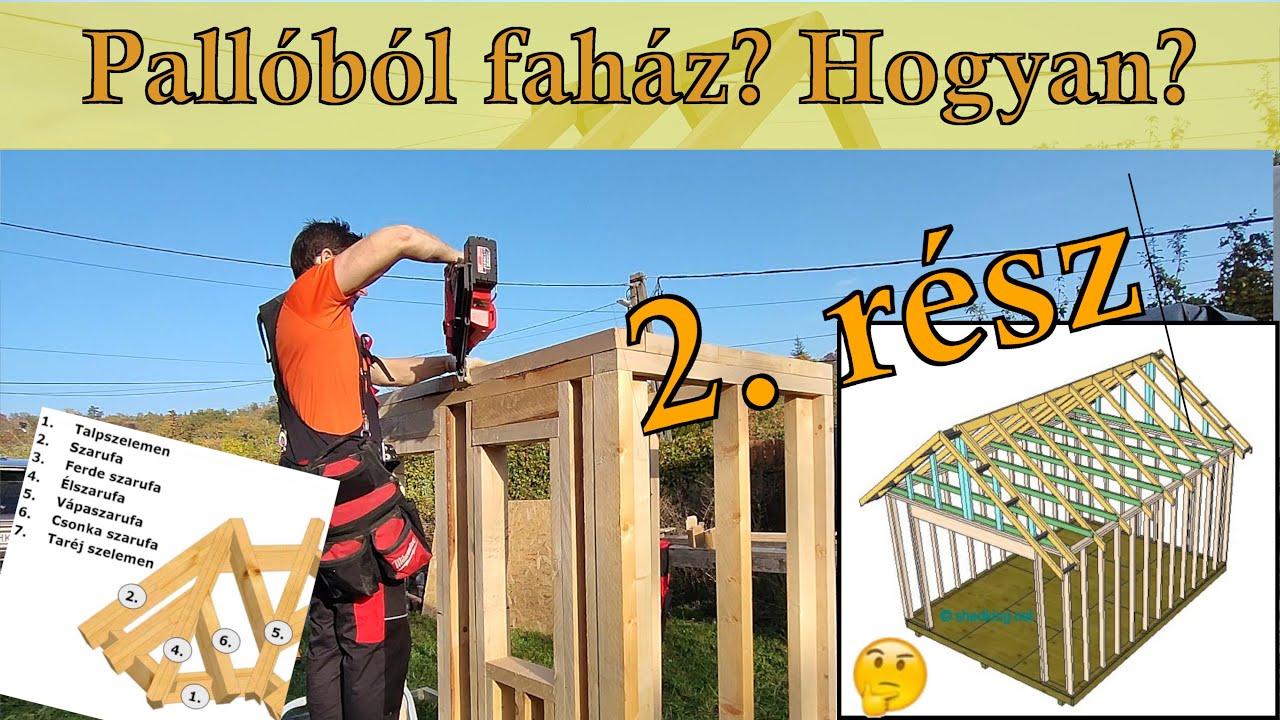 Madárcsőr, kaliforniai sarok, pallótető – ez komoly? Még a tető is pallóból készül | E02