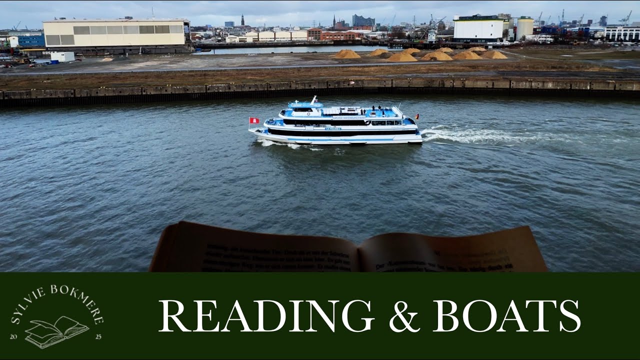 READ WITH ME overlooking Hamburg Elbphilharmonie 🇩🇪 real-time ambiance with many boats sounds