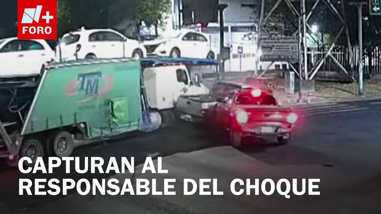 Aparatoso Choque en Iztapalapa; Captan Momento en que 'Madrina' Impacta Camionetas