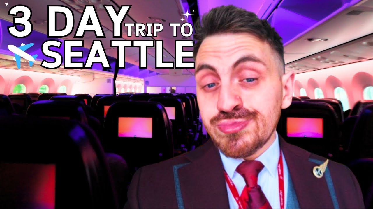 Life Of A Flight Attendant | 3 DAY TRIP To SEATTLE in 2025!