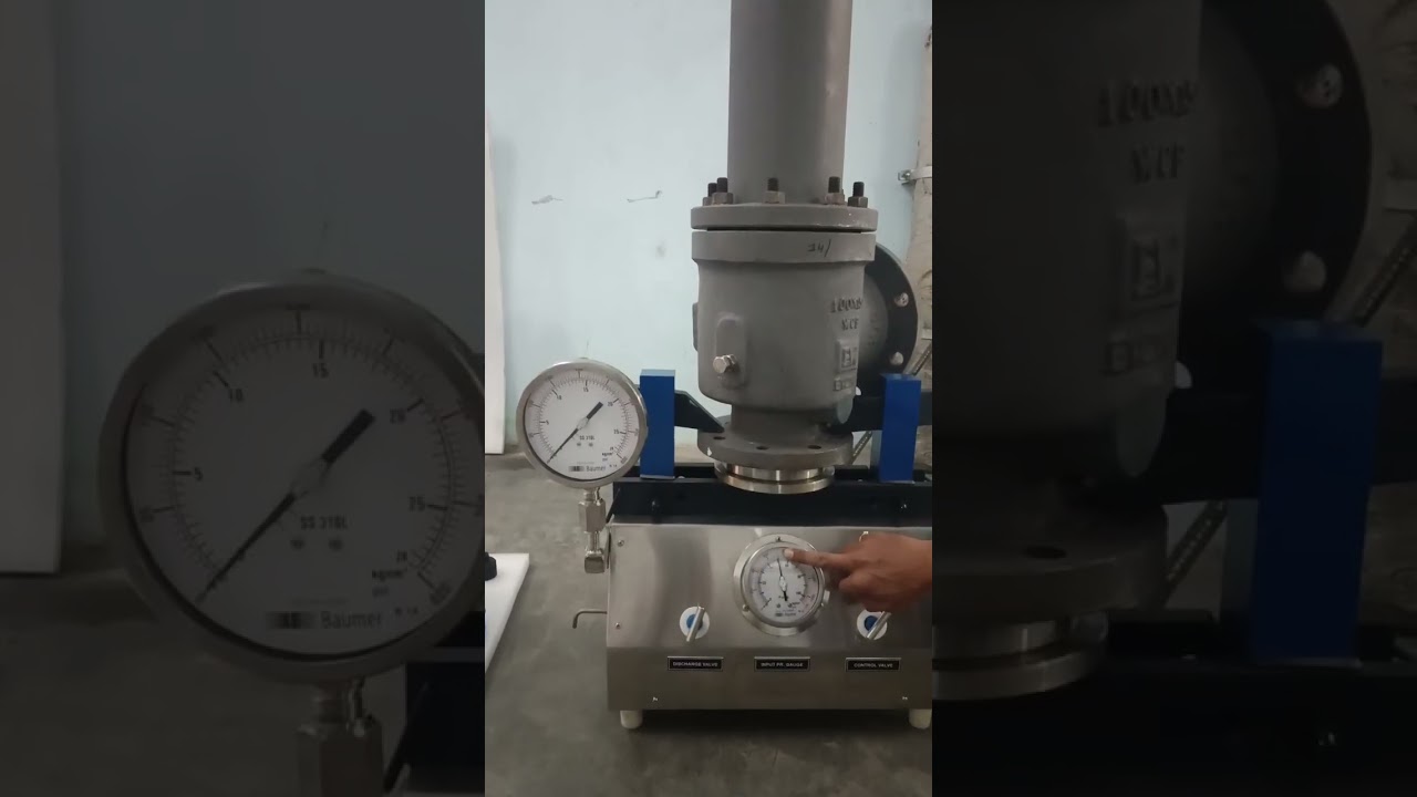 Portable Safety Valve Test Bench - Quick Clamping Design 🔧⚙️
