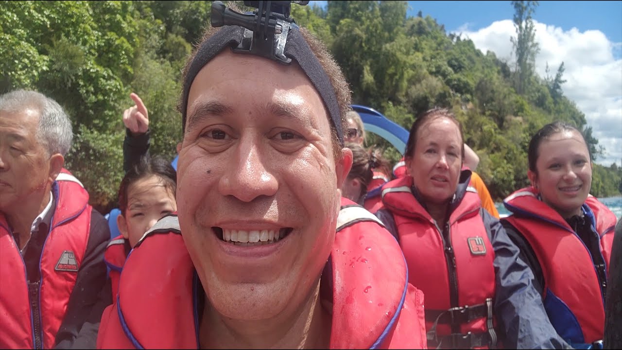 (4K) Huka Falls Jet tour | Front row ride | Taupo, North Island, New Zealand | DJI Osmo Action 4