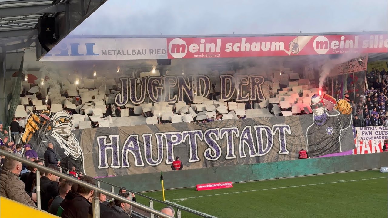 Ultras Austria Wien Support in Ried | SV Ried vs. Austria Wien (0:2) | 08.03.26 #viola #kai2000