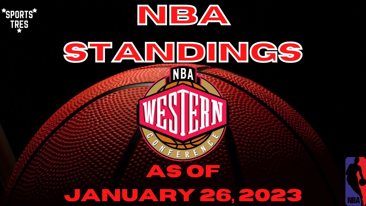 NBA WESTERN CONFERENCE STANDINGS as of TODAY | JANUARY 26, 2023
