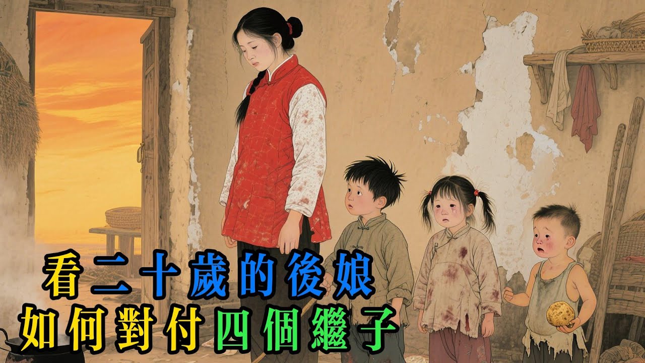 後媽難當？23歲姑娘嫁給窮鐵匠，新婚夜被四個繼子打出門！20年後，四個孩子的身份震驚全城！ 民間傳說, 情感故事, 後母故事, 家庭倫理, 說書, 聽書, 睡前故事#民間故事 #故事分享 #听书