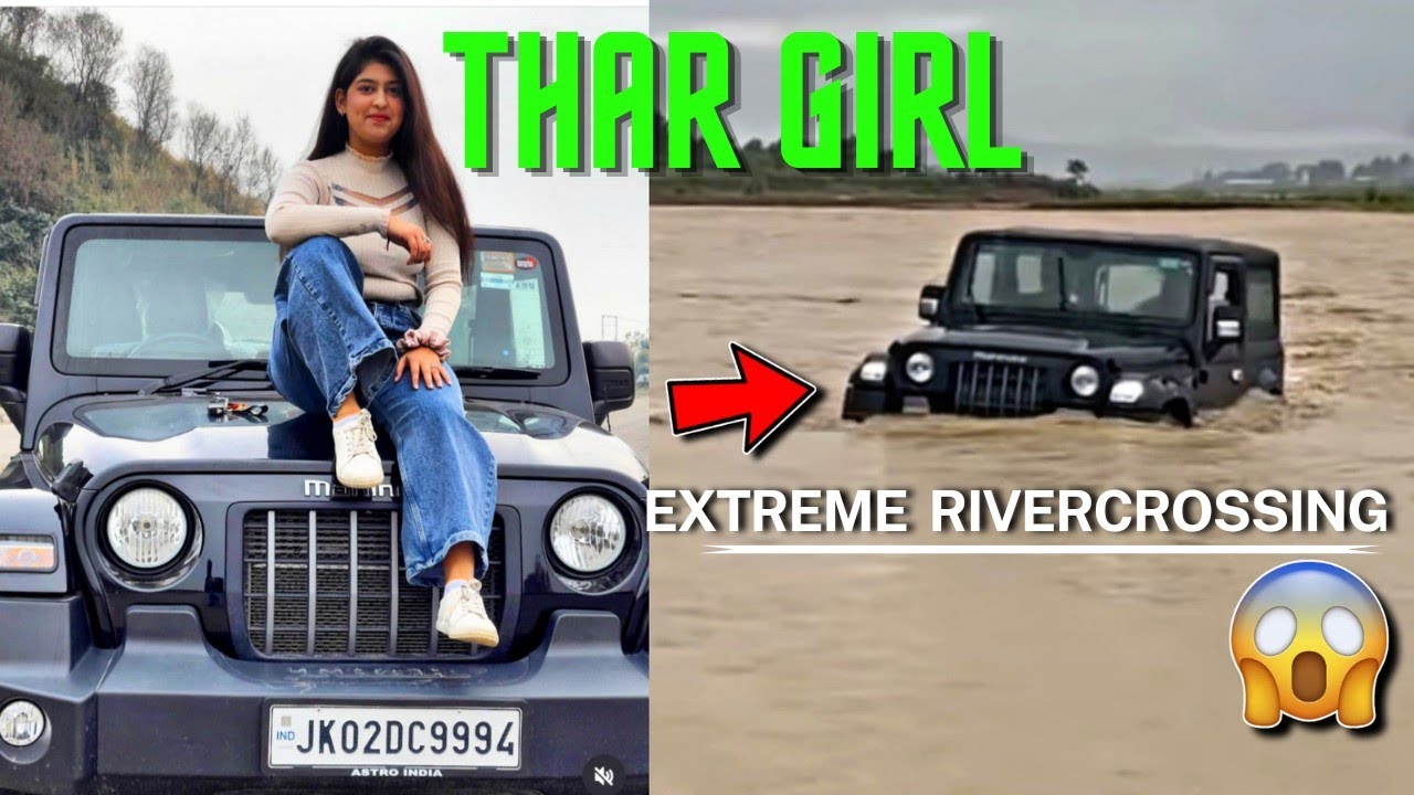 Thar Girl ne kar di Khatarnak River Crossing @missriderjammu  | First Female Offroader of Jammu🔥
