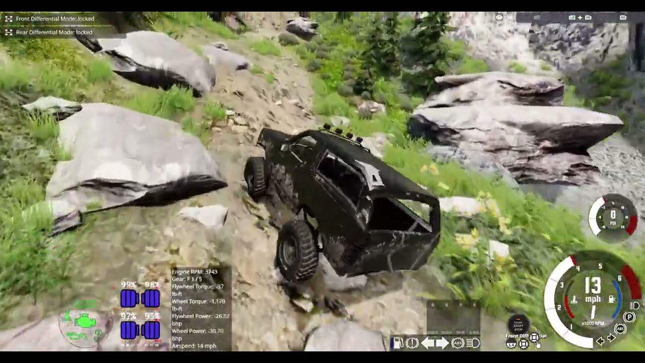 driving a ford bronco up a mountain gone wrong