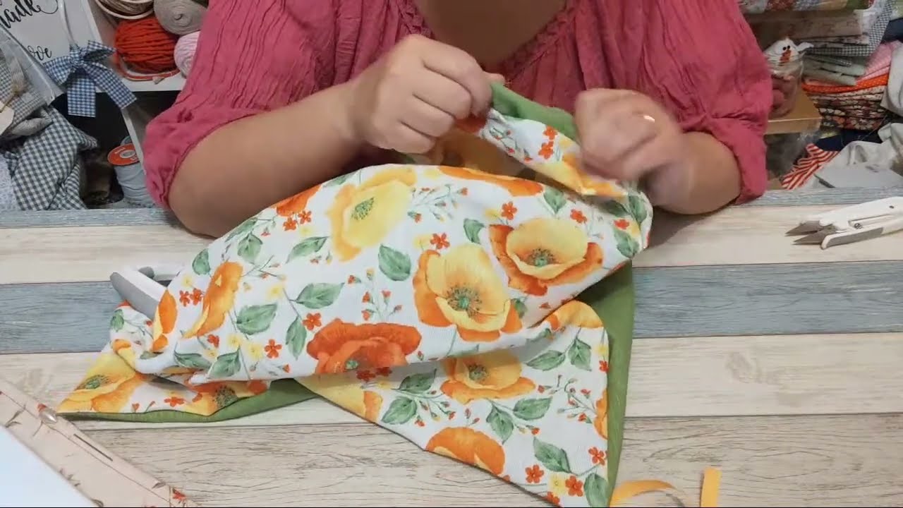 live 17/23 💕 centrotavola con 2 modelli di presine DELIZIOSE @elicrea CUCITO CREATIVO