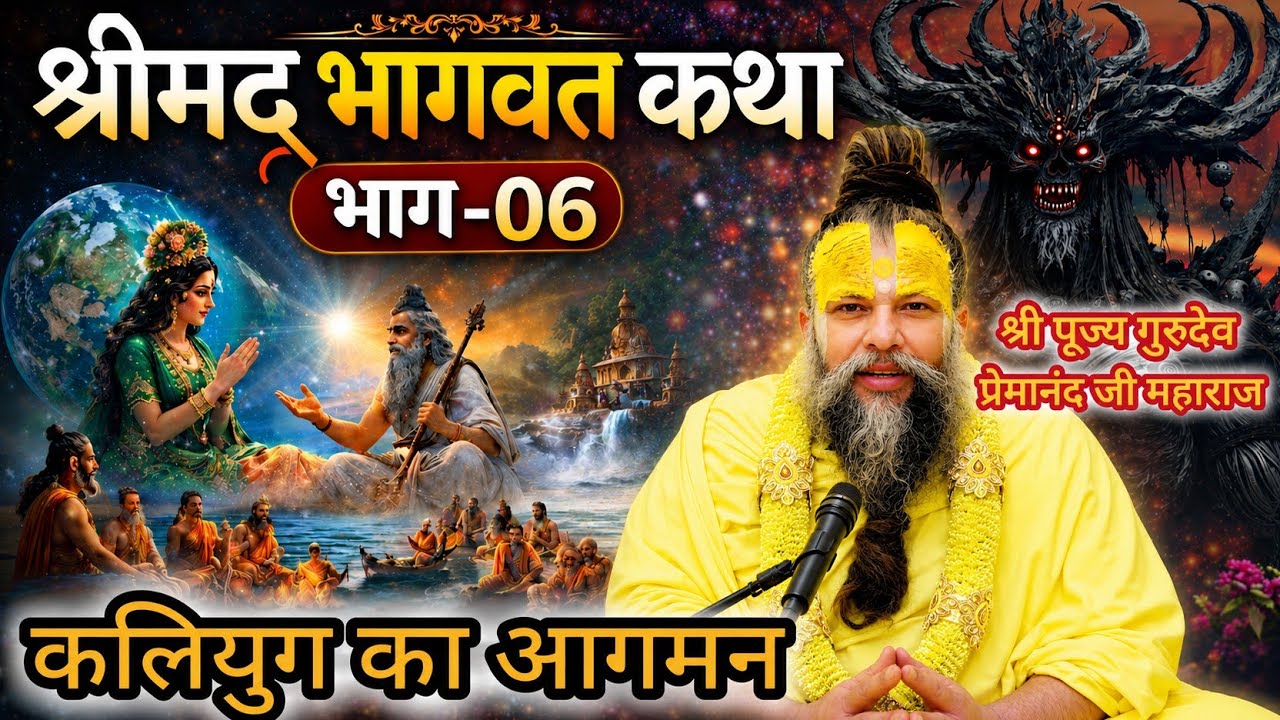 श्रीमद् भागवत कथा (भाग-06)l श्री पूज्य गुरुदेव भगवान श्री प्रेमानंद जी महाराज जी के श्री मुख से l