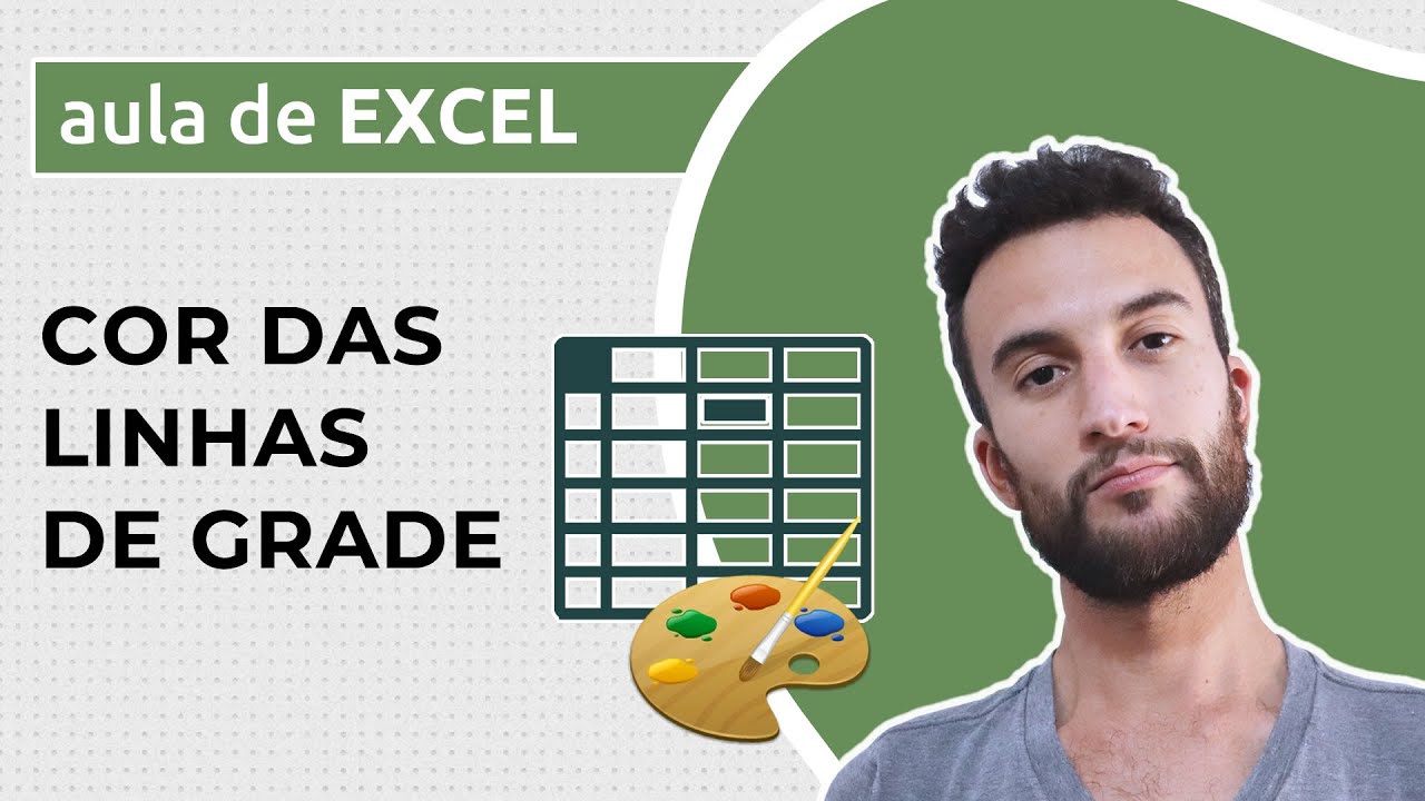 Como alterar a COR das LINHAS DE GRADE no Excel