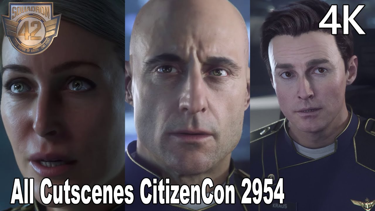 Squadron 42 All Cutscenes CitizenCon 2954 4K