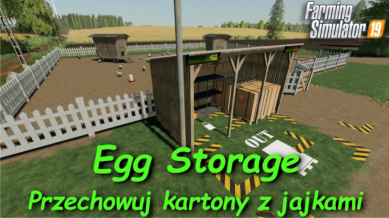 Farming Simulator 19 :: Kolekcjoner mod&oacute;w #40 :: Egg Storage :: Magazyn na jajka
