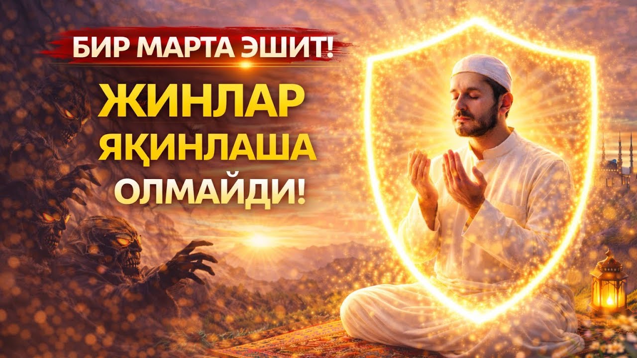 БИР МАРТА ЭШИТ! ЖИНЛАР ЯҚИНЛАША ОЛМАЙДИ