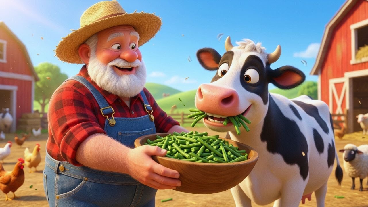 Old MacDonald Had a Farm 🐮🐔 | Fun Animal Sounds Song for Kids (E-I-E-I-O!)