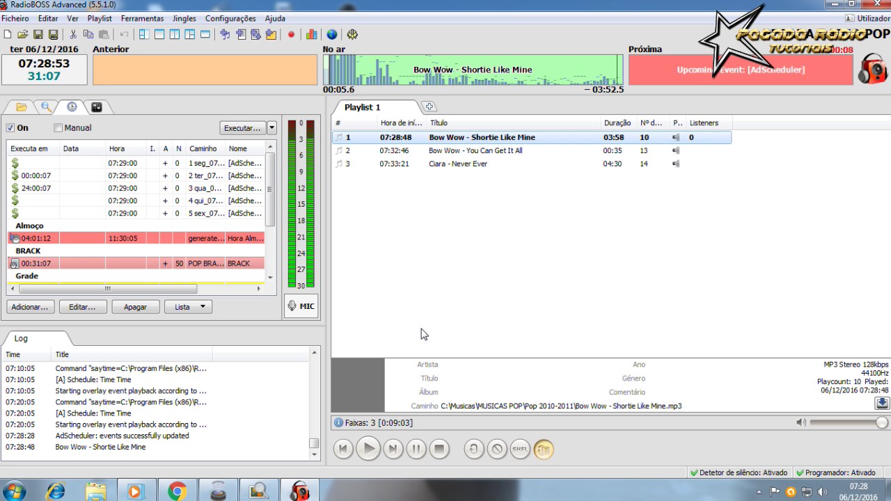 ALTOMATIZAR GRADE DE COMERCIAIS NO RADIO BOSS