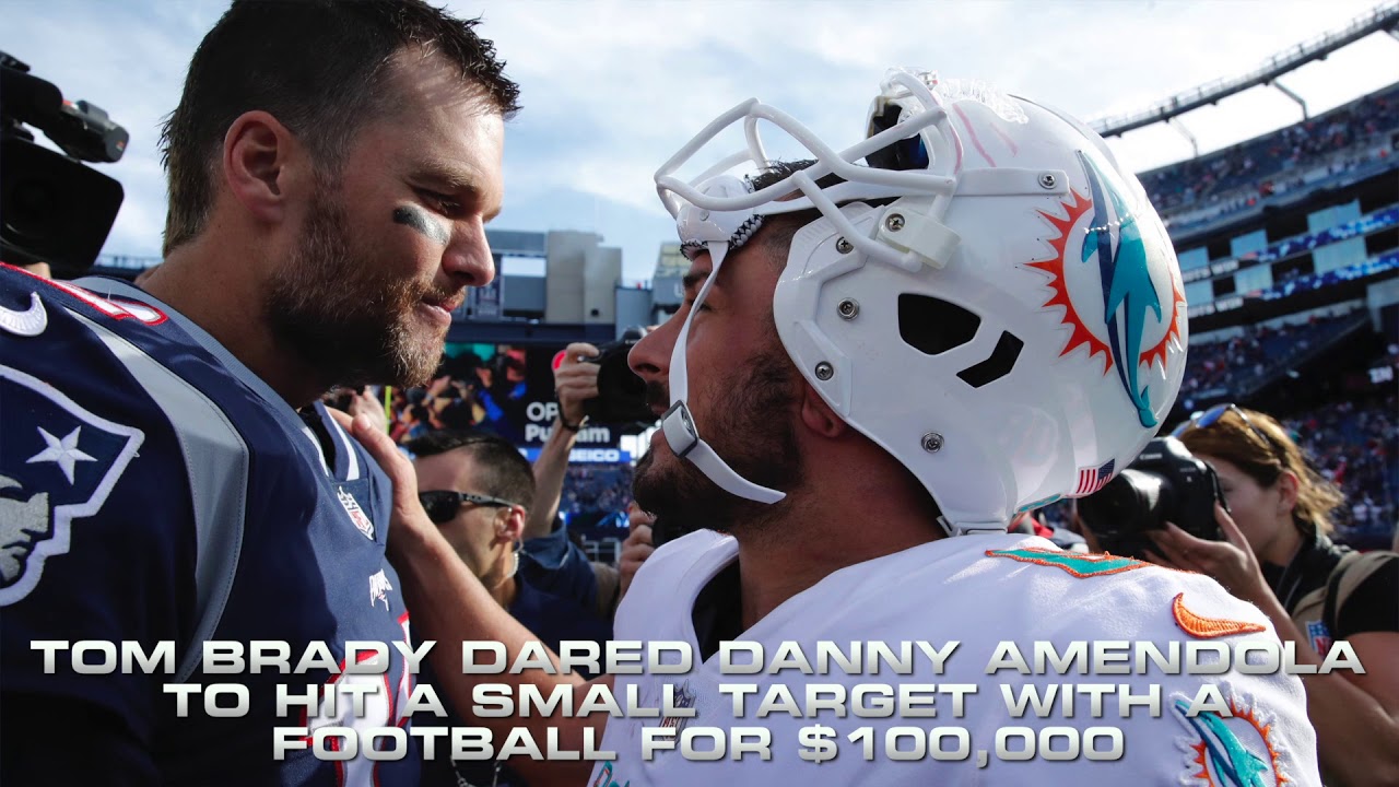 Tom Brady and Danny Amendola toss around pocket change in bet