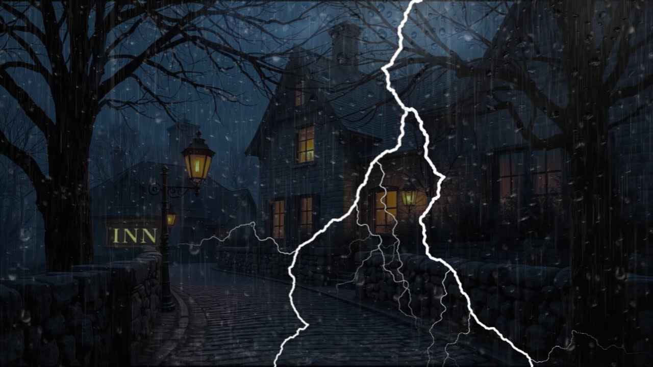 Relaxing Night Rain & Thunder | Perfect for Stress Relief