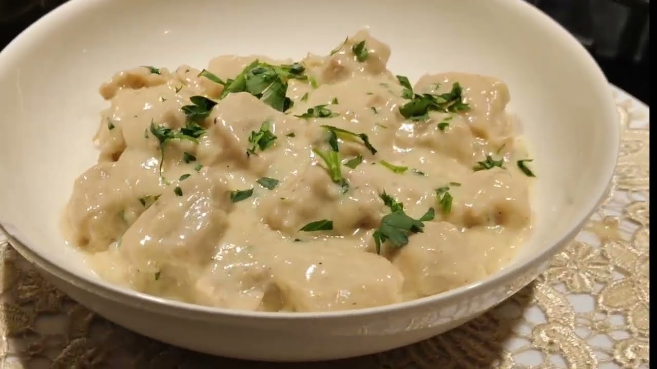 No Pasta Creamy Chicken with Parmesan cheese 