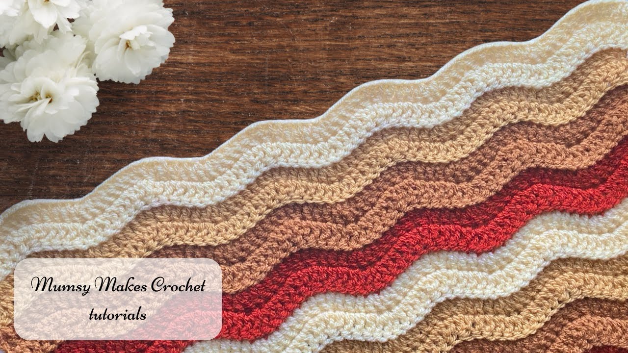 EASY chevron crochet blanket tutorial for beginners!