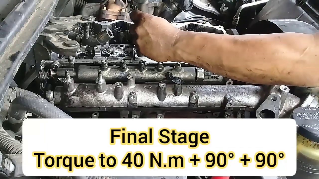 Nissan D40 Head Bolts Torque Specs@DiYSpanner