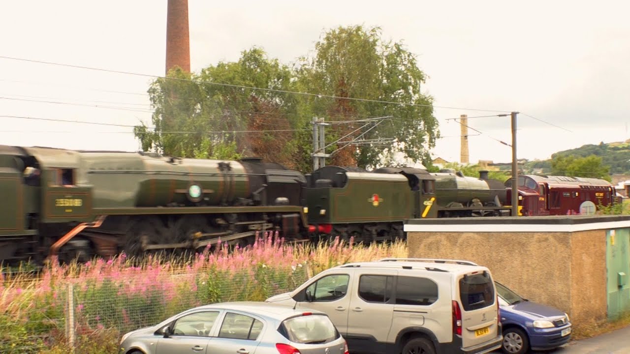 45699 Galatea +  35018 British India Line at Back Saltaire Road, Shipley on 28/07/2025