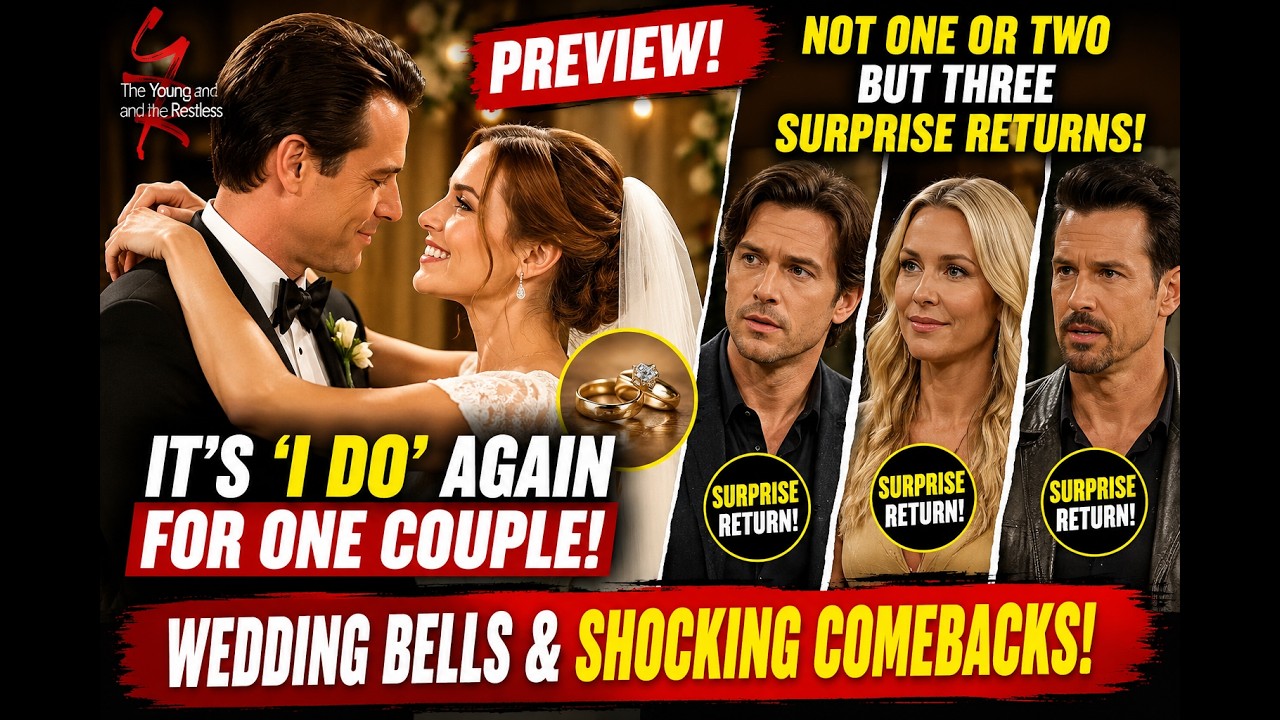 🚨 Y&R SHOCKER! Wedding Bells Ring Again as THREE Surprise Returns Turn Genoa City Upside Down!
