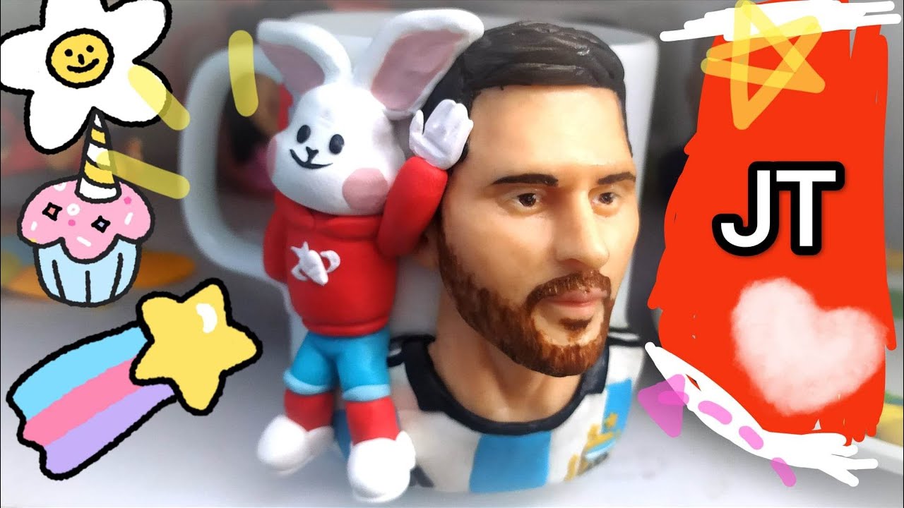 مشاركتي في مسابقه JTBetterTogether #diy #polymerclay #jtbettertogether #jtmessi #jtexpress #messi