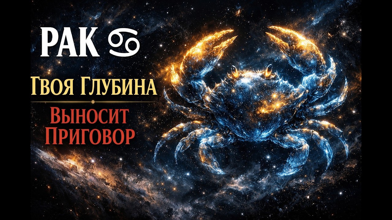 РАК (♋): ТВОЯ ГЛУБИНА ВЫНОСИТ ПРИГОВОР. Гороскоп