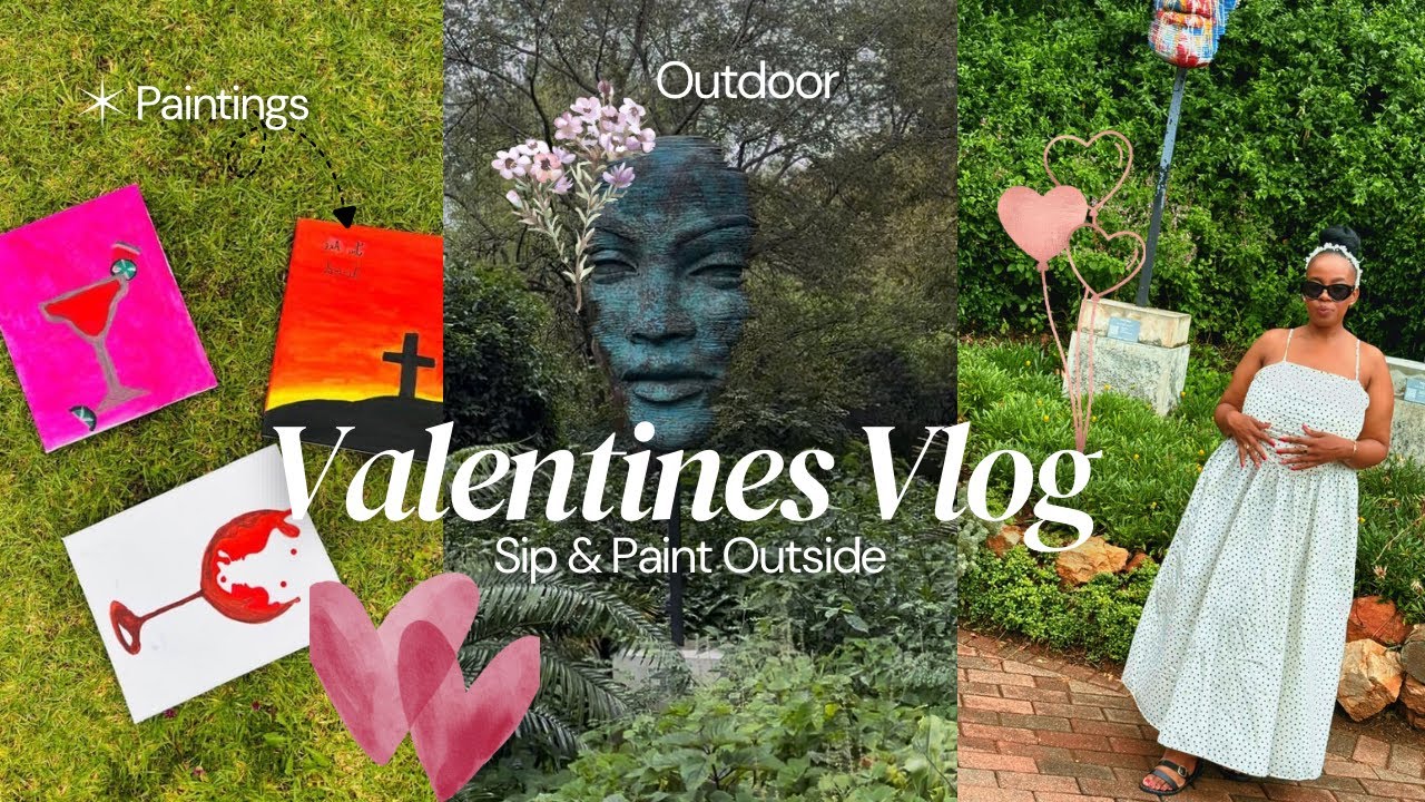 Valentines Vlog | Soft Love In The Park | Galentines Picnic & Paint #southafricanyoutuber #valentine
