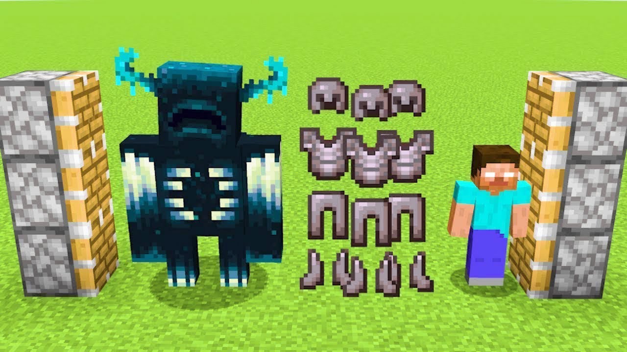 x100 warden + herobrine + x999 netherite armor