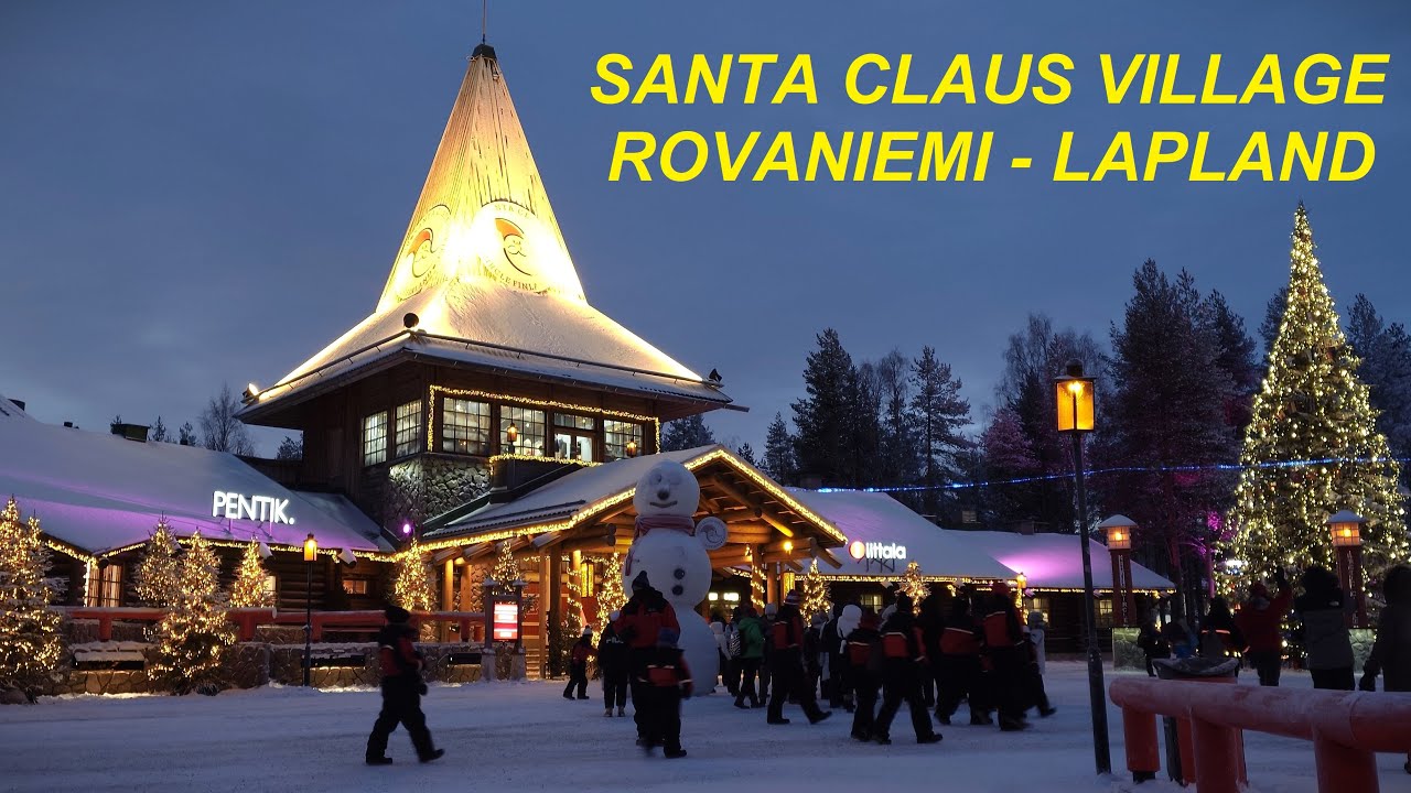 Деревня Деда Мороза перед Рождеством 🦌🎅🎄 Рованиеми Лапландия Финляндия Полярный Круг