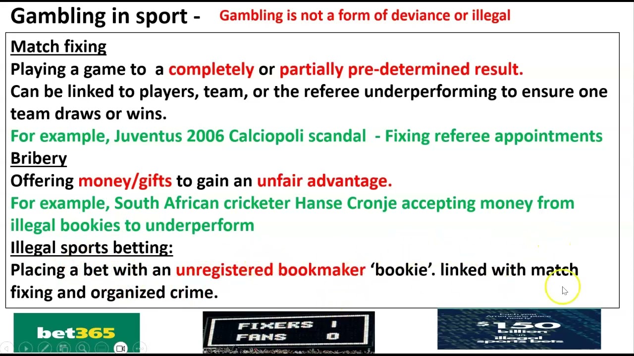 Gambling in sport