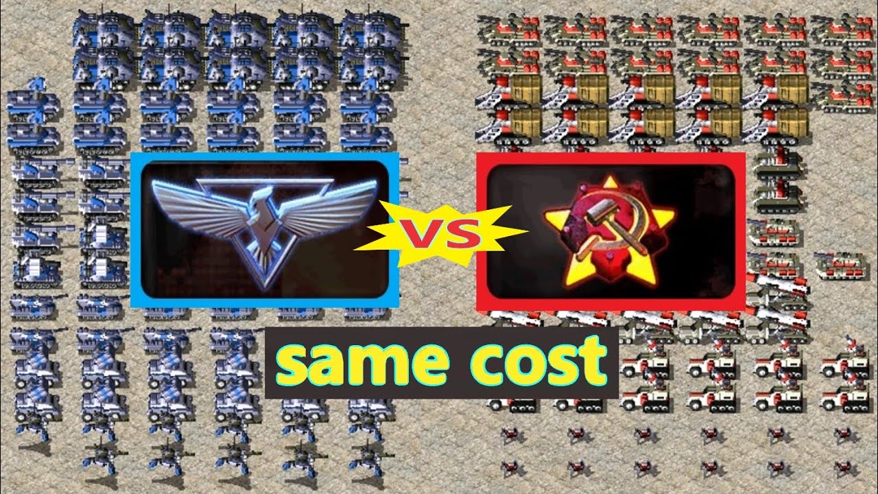 Allies vs Soviets - Same Cost - Red Alert 2