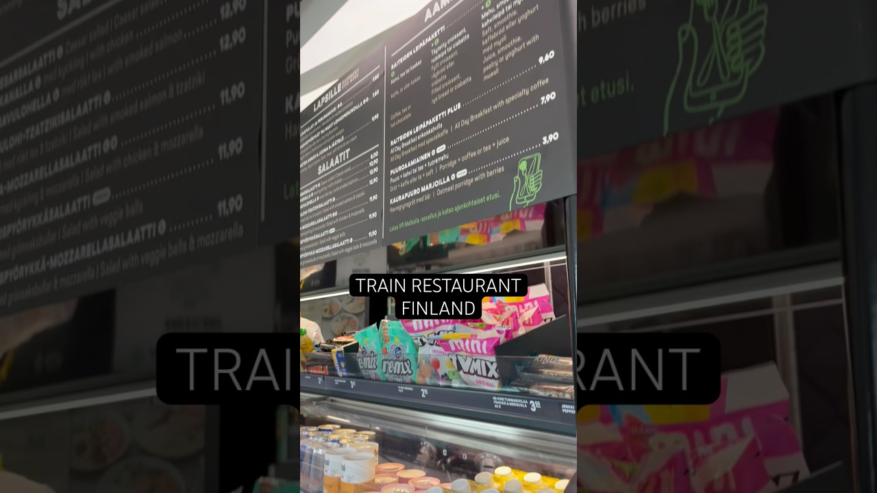 Train restaurant car in FINLAND | InterCity 5 to Lappeenranta