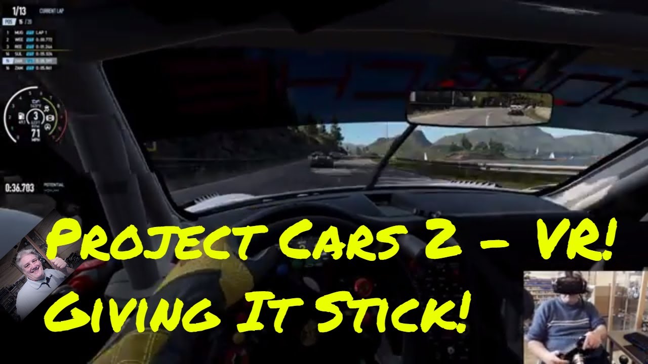 Project Cars 2 - VR Racing. Wheelchair Simracer gives it stick!