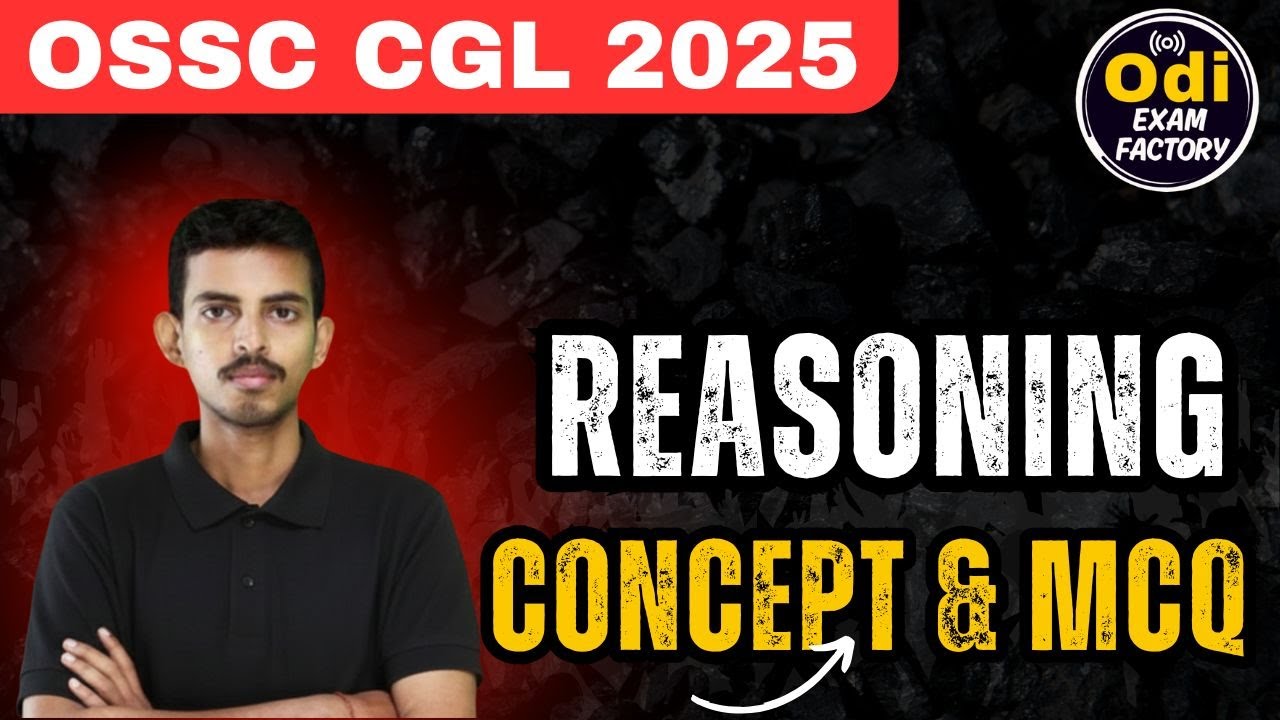 Reasoning OSSC CGL Prelims  | Top MCQ #ossc #reasoning