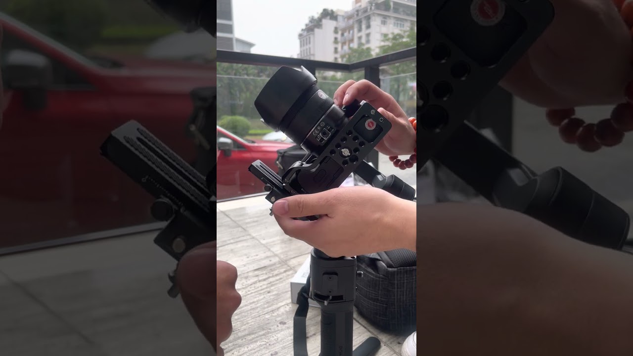 Cân dọc máy ảnh quay top.top với gimbal ronin sc