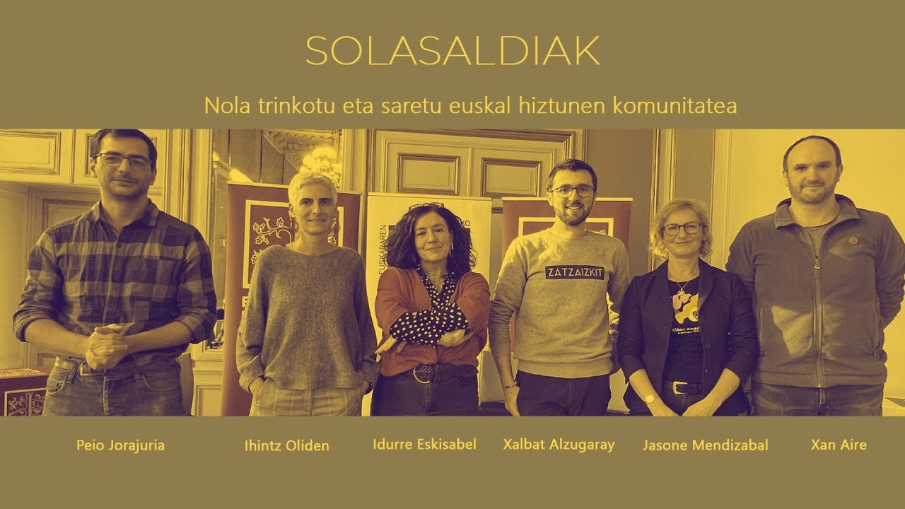 Eusko Ikaskuntzako Solasaldiak: Nola trinkotu eta saretu euskal hiztunen komunitatea